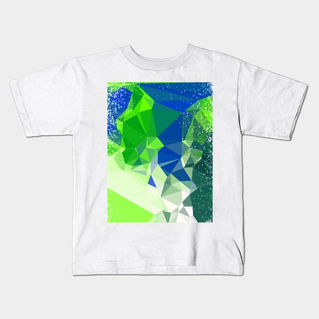 Fresh forest sky abstract Kids T-Shirt by SilverPixieArt